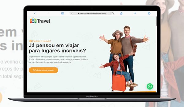 Landingpage Agência de Viagens 100% Editável