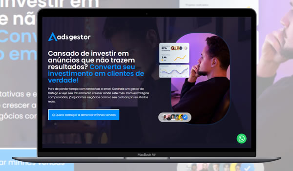 LandingPage para Gestor de Tráfego 100% Editável