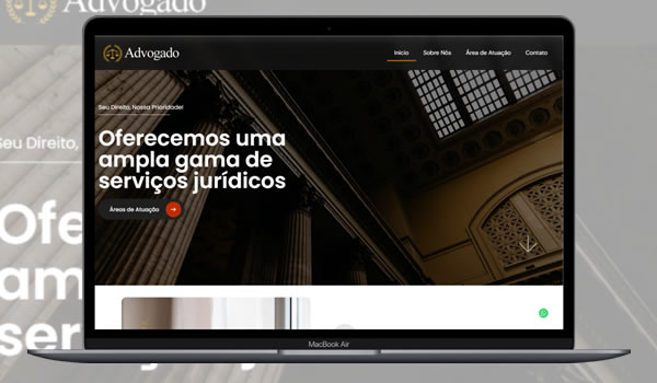 Site para Advogados 100% Editável