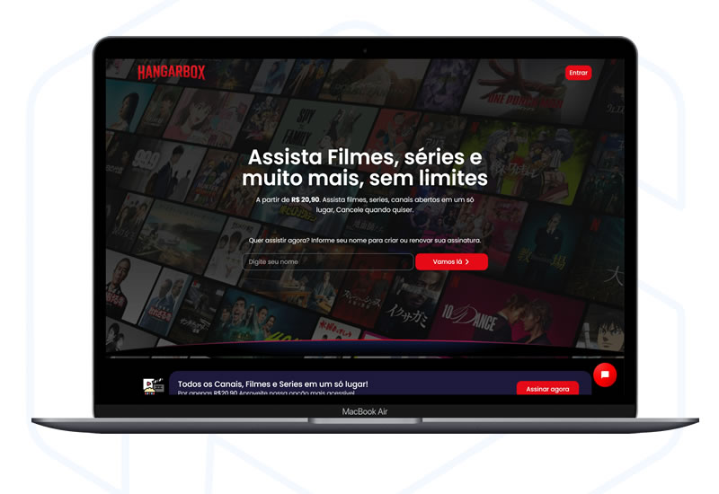 Site para IPTV Streaming100% Editável no Elementor