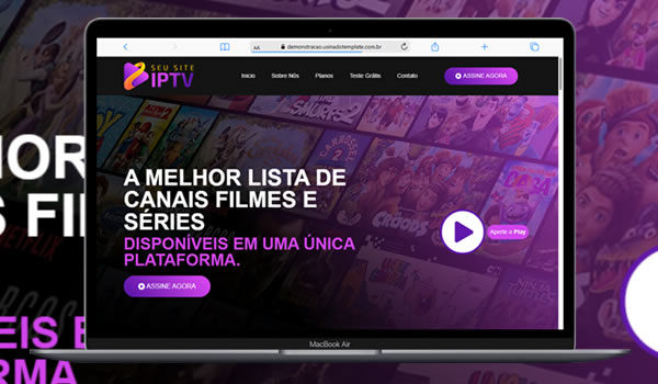 Site para IPTV Wordpress + Elementor 100% Editável