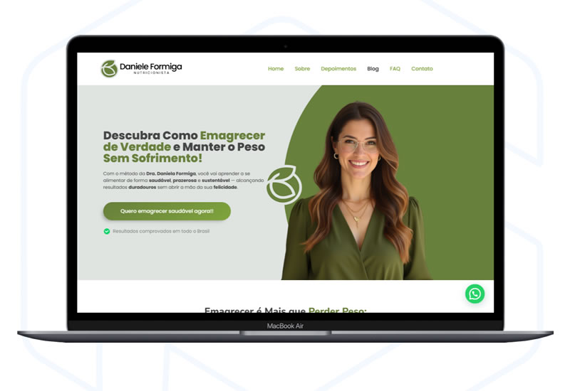 Site para Nutricionista 100% Editável