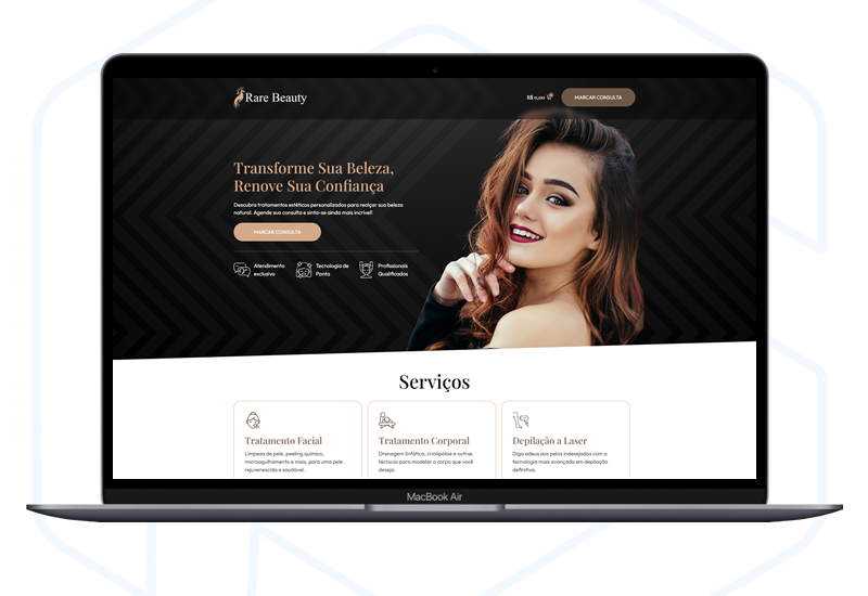 Template Agendamento Salão 100% Editável