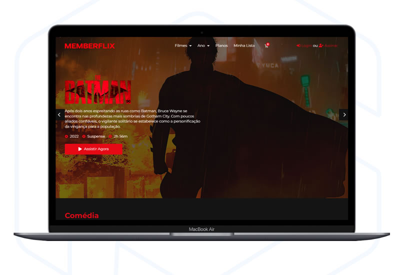 Template Completo de Site de Membros Estilo Netflix – WordPress + Elementor + JetEngine