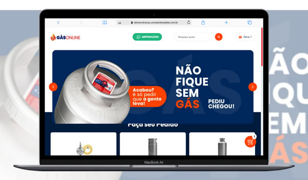 Template Delivery Gás Online Editável