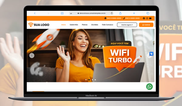 Template para Provedor de Internet Editável