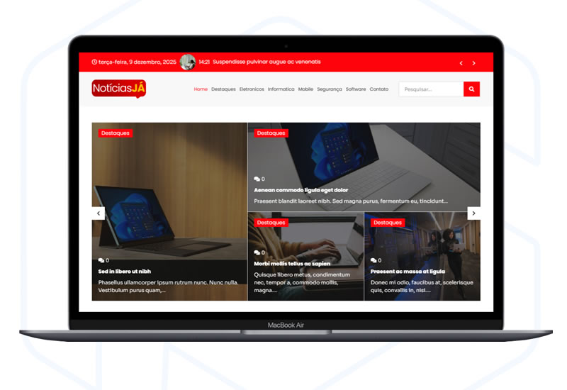 Template Portal 2026 100% Editável com Elementor