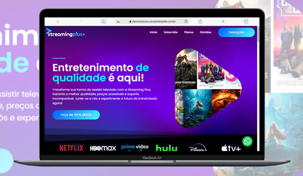 Template Site IPTV 100% Editável