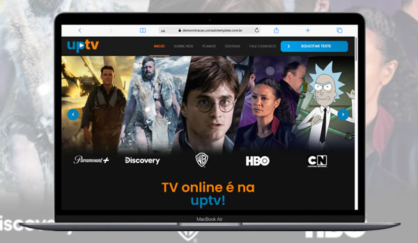 Template Site para IPTV 100% Editável